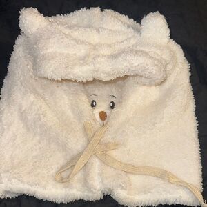 #106 Adorable Cream Bear Kids Hooded Hat